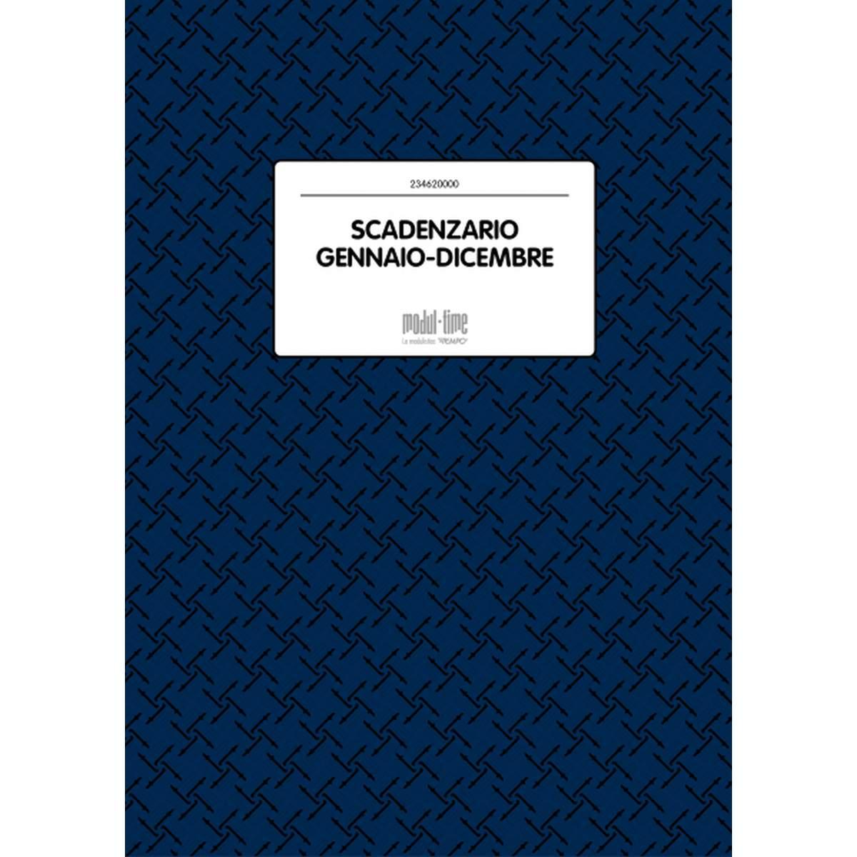 Scadenziario c/spirale a4 gen-dic 24fg