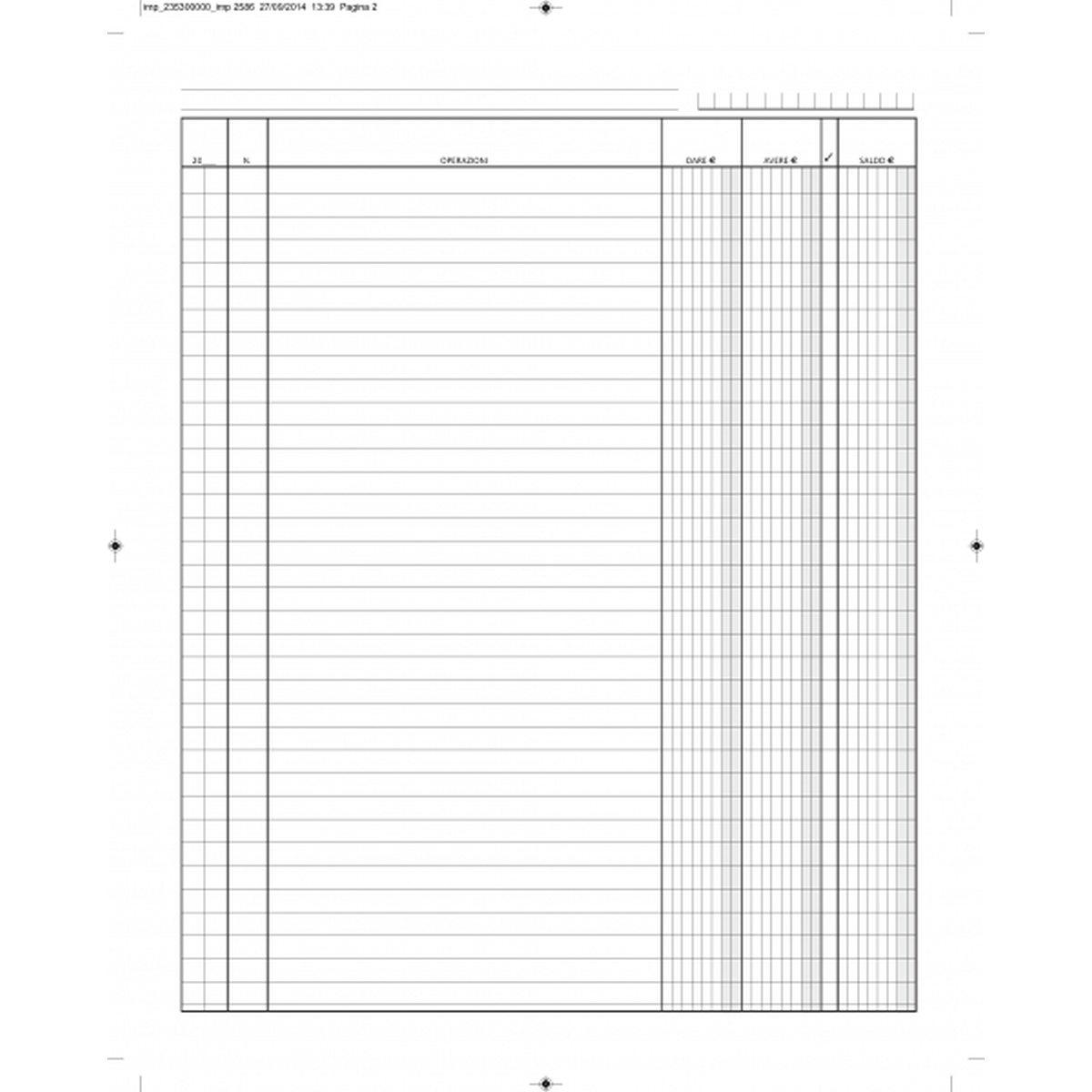 Reg. dare avere saldo 96 pag. f.to a4