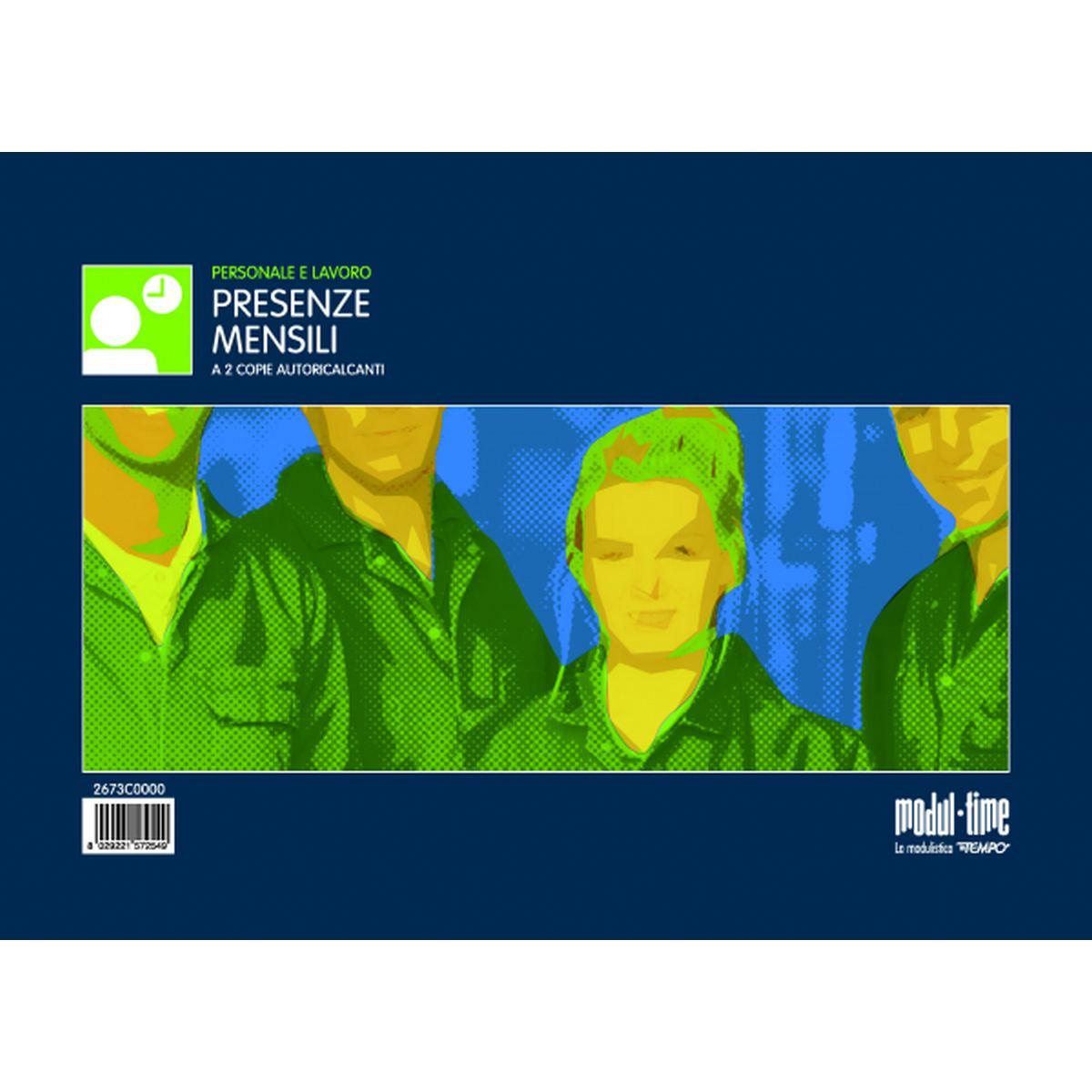 Blocco presenze mensili a4 50x2 aut