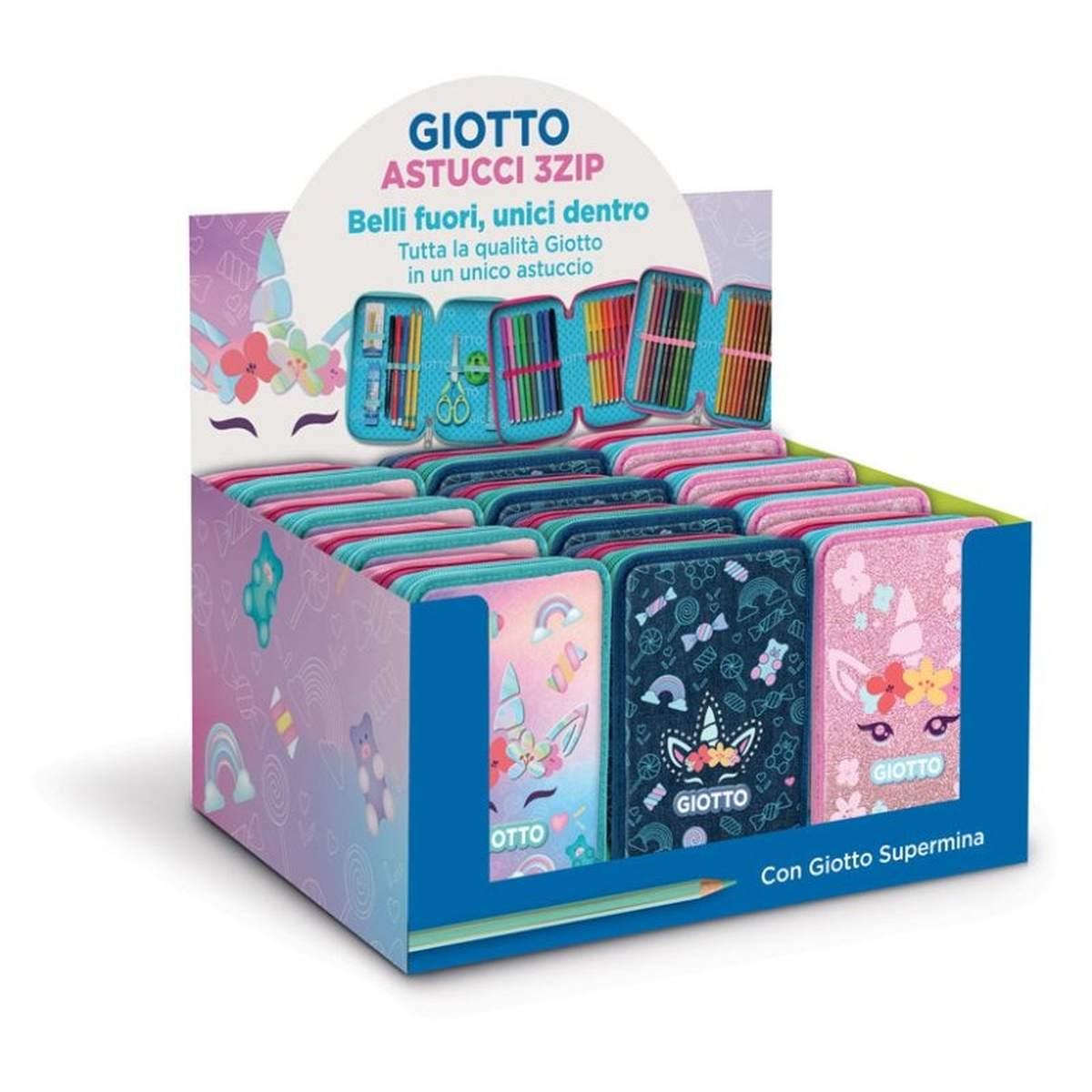 Astuccio giotto 3 zip candy collection