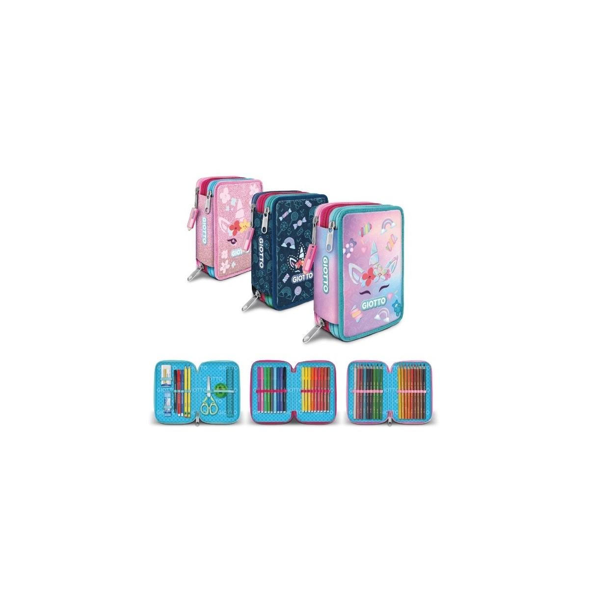 Astuccio giotto 3 zip candy collection