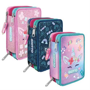 Astuccio giotto 3 zip candy collection