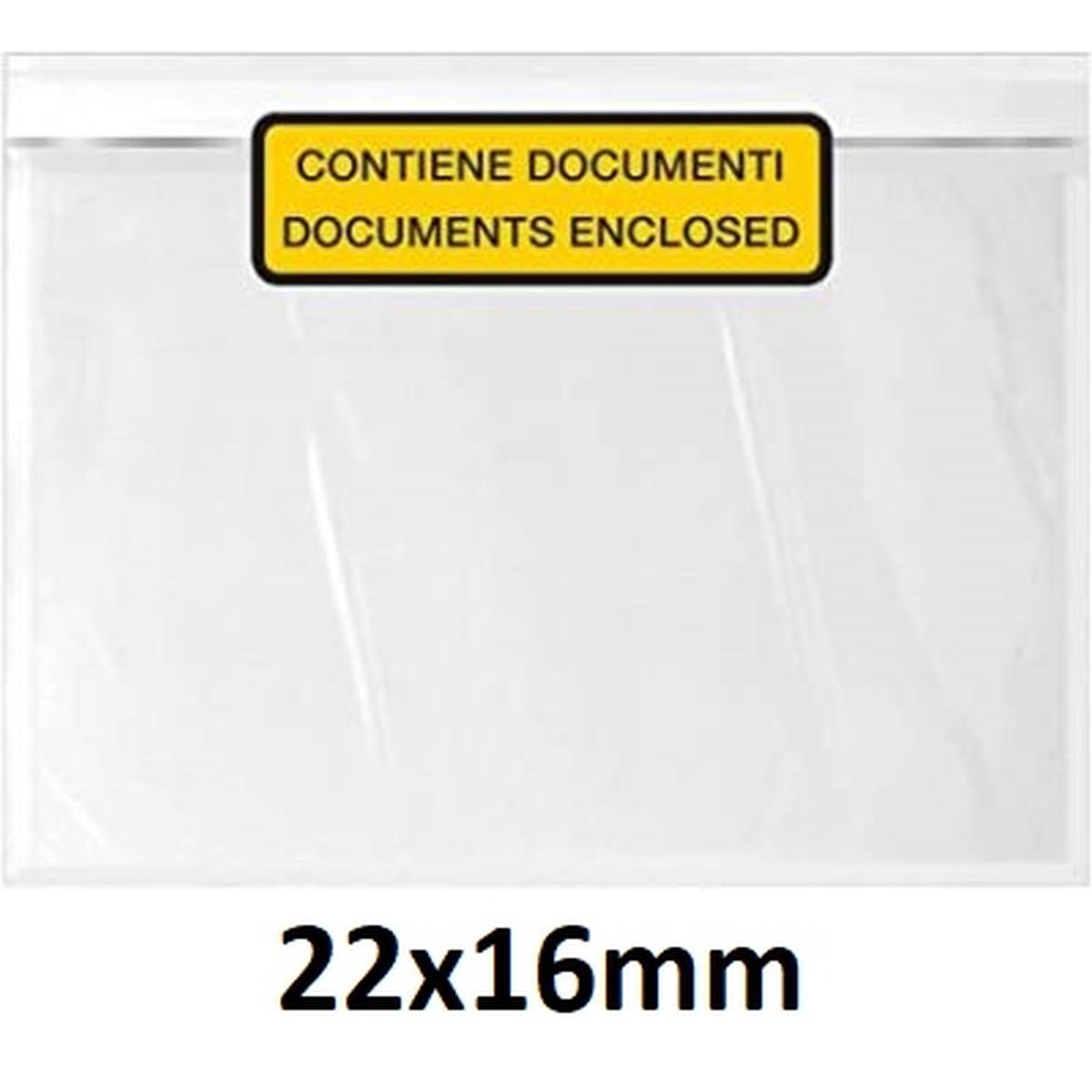 Buste autoadesive portadoducenti methodo 22x16 cf1000