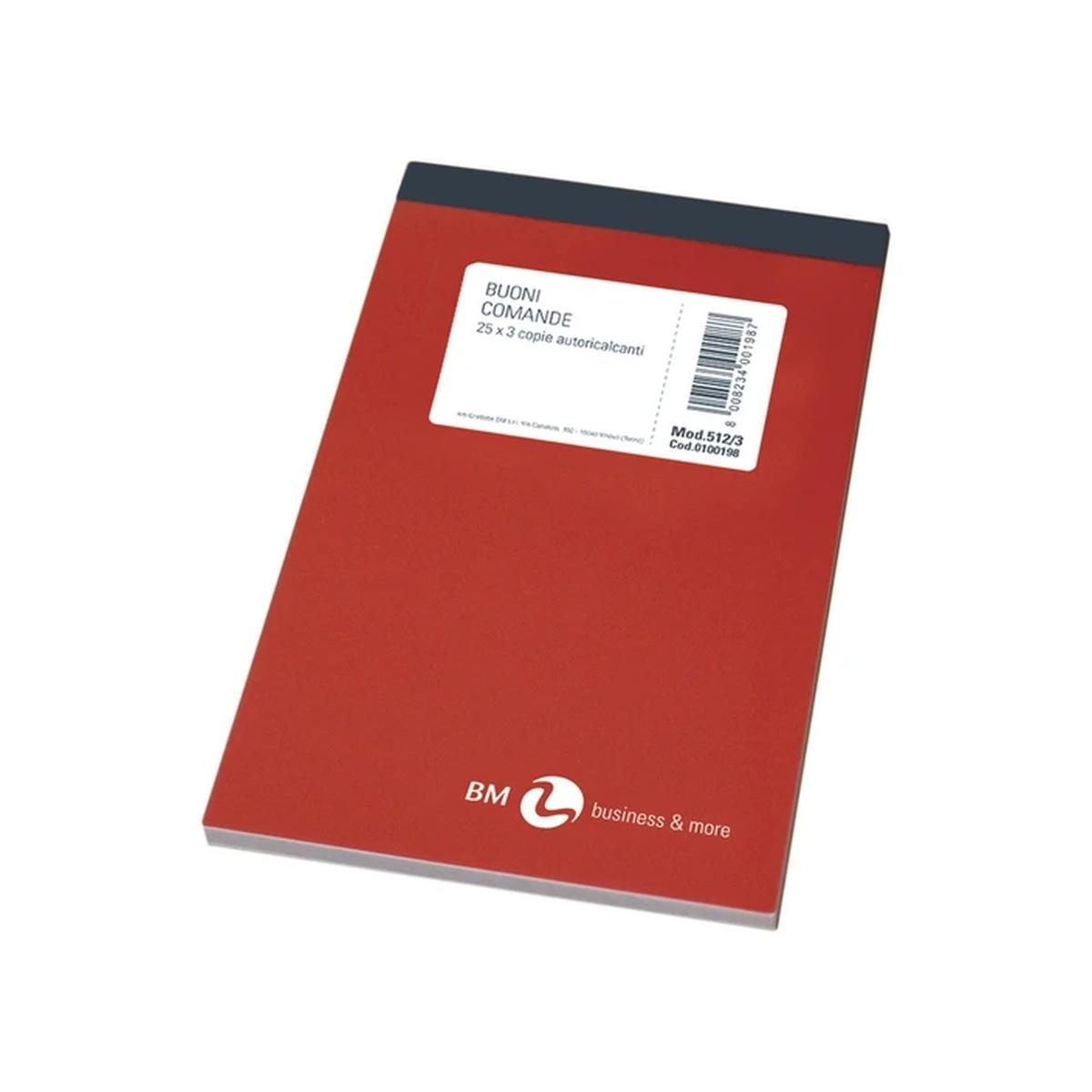 Blocco comande per ristorante 3cop 512/3