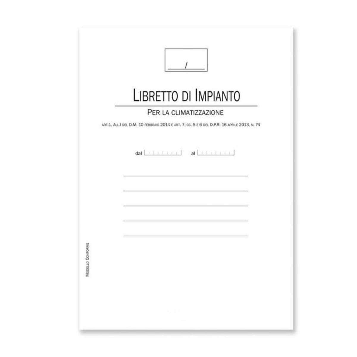 Libretto impianto di climatizzazione 44 pag