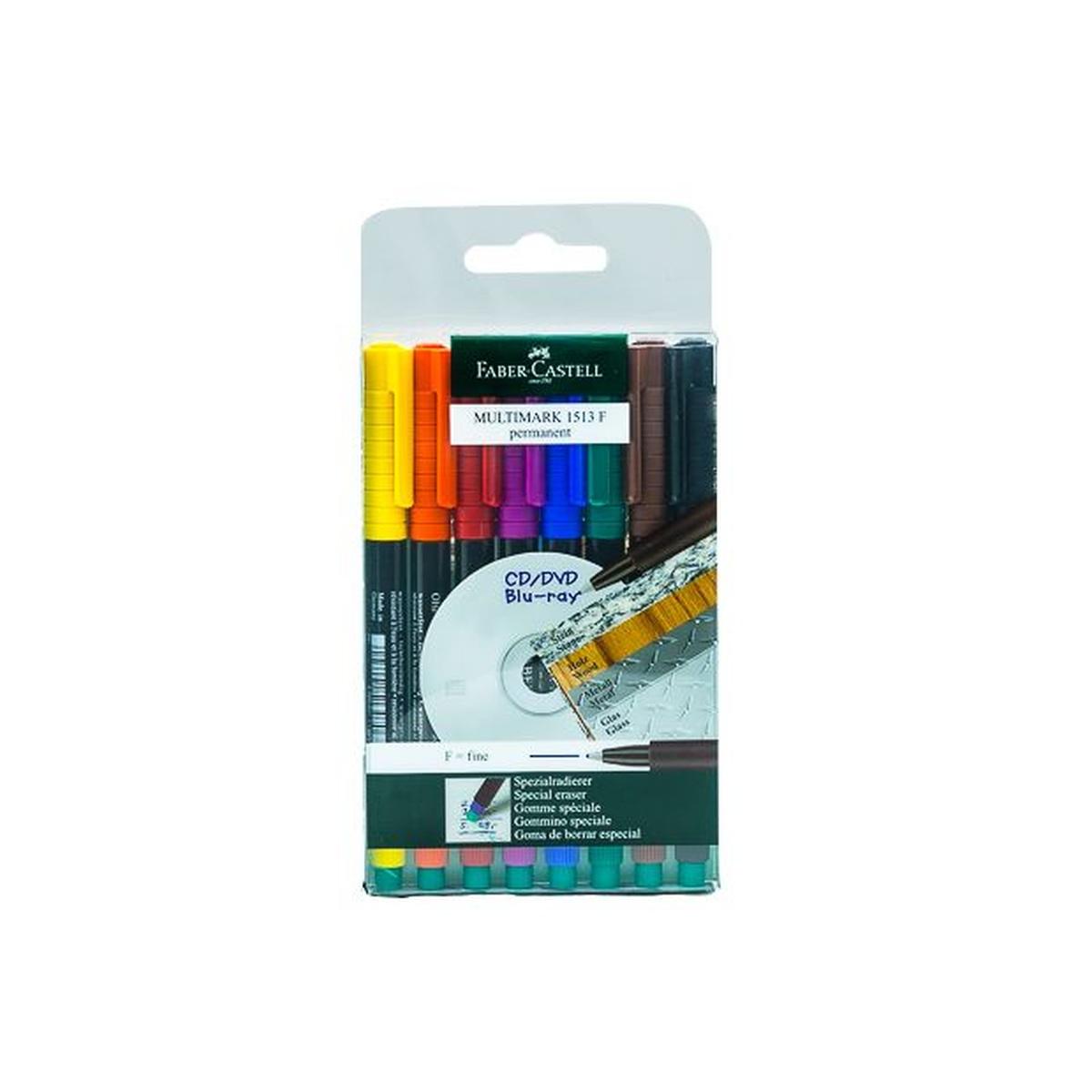 Multimark blister 8 colori p. fine