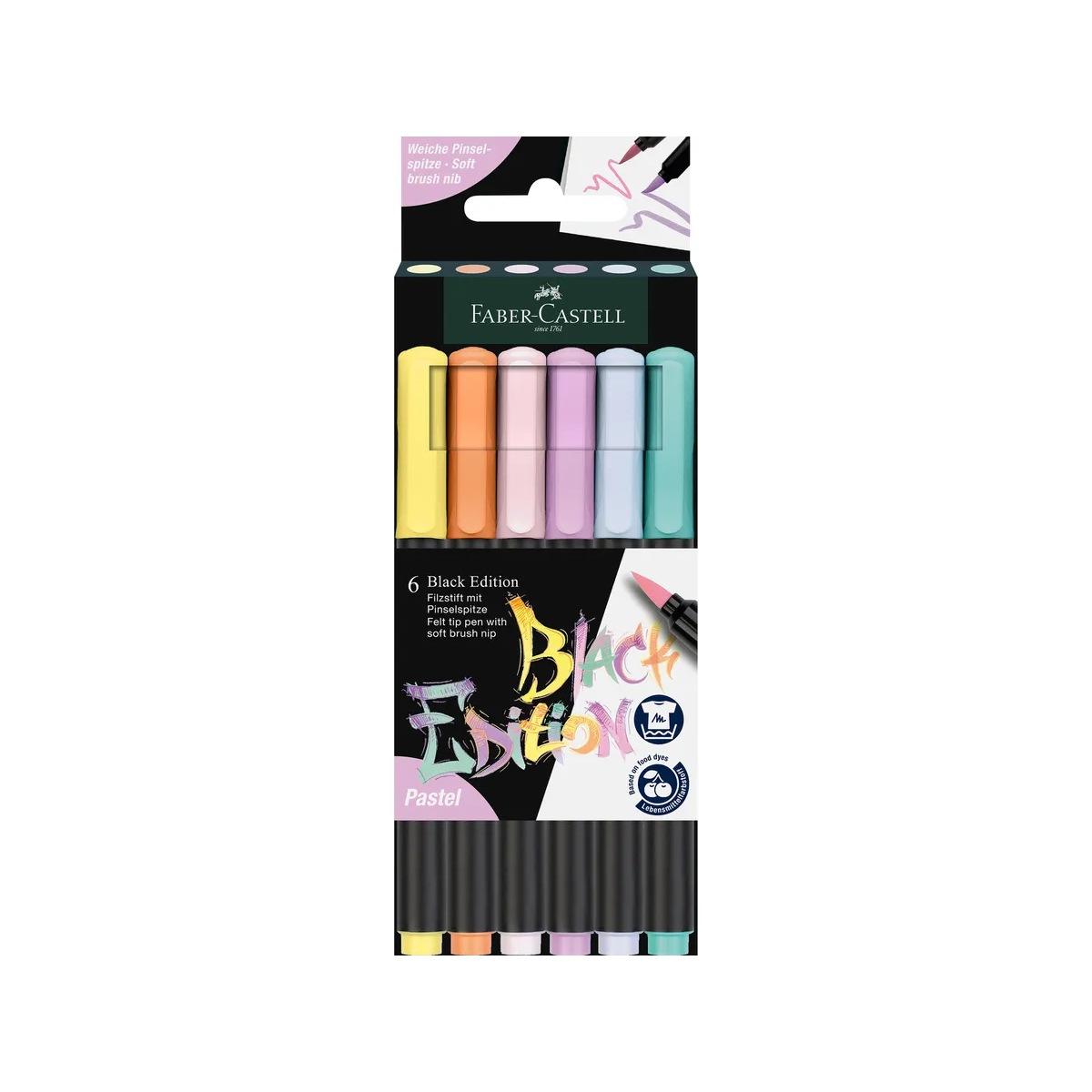 Pennarelli brush black edition cf6 pastel