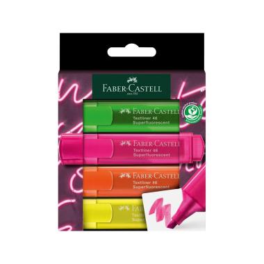 Evidenziatore textliner 46sf set da 4 genz