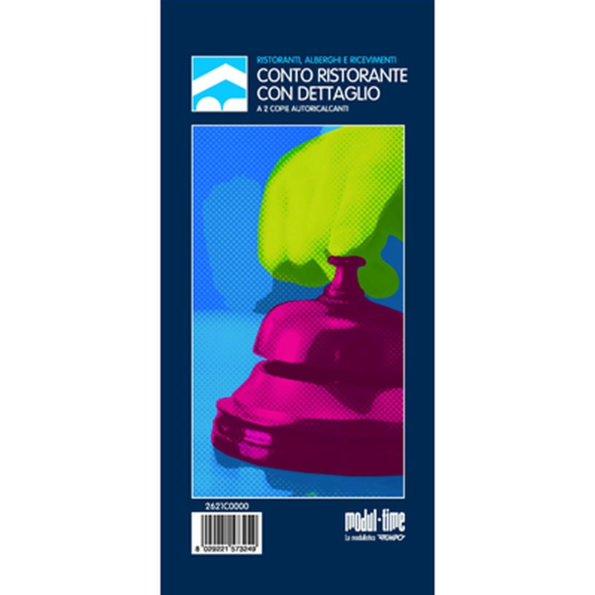 Blocco conti ristorante 2 copie c/dettaglio voci