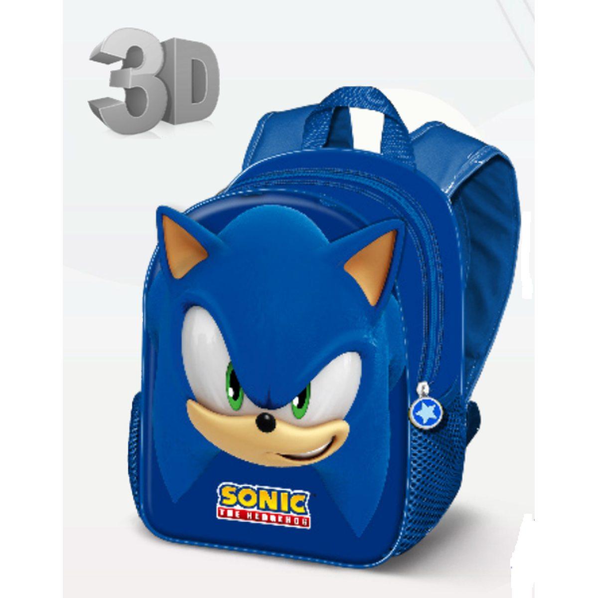 Zaino asilo sonic face 3d