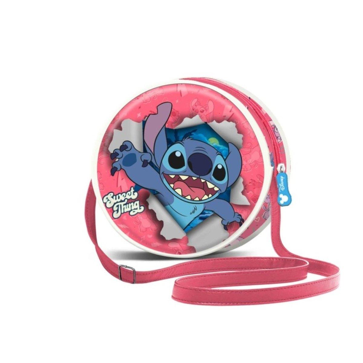 Borsetta tonda lilo e stitch thing 3d