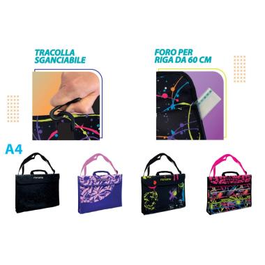 Valigetta in tessuto a4 mix boy/girl mitama