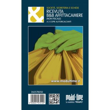 Ricevuta denaro b&b  affittacamera 25x2 2cop