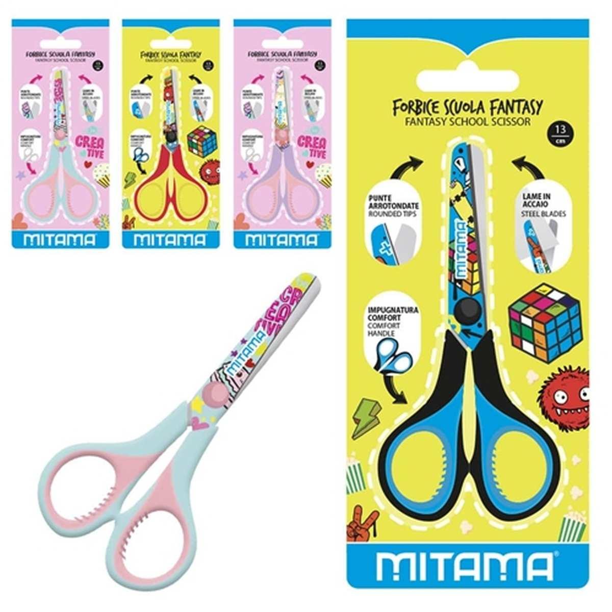 Forbici junior 13cm presa in gomma mitama