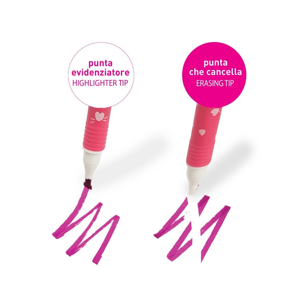 Mini evidenziatore pastello cancellabile cf6 mitama