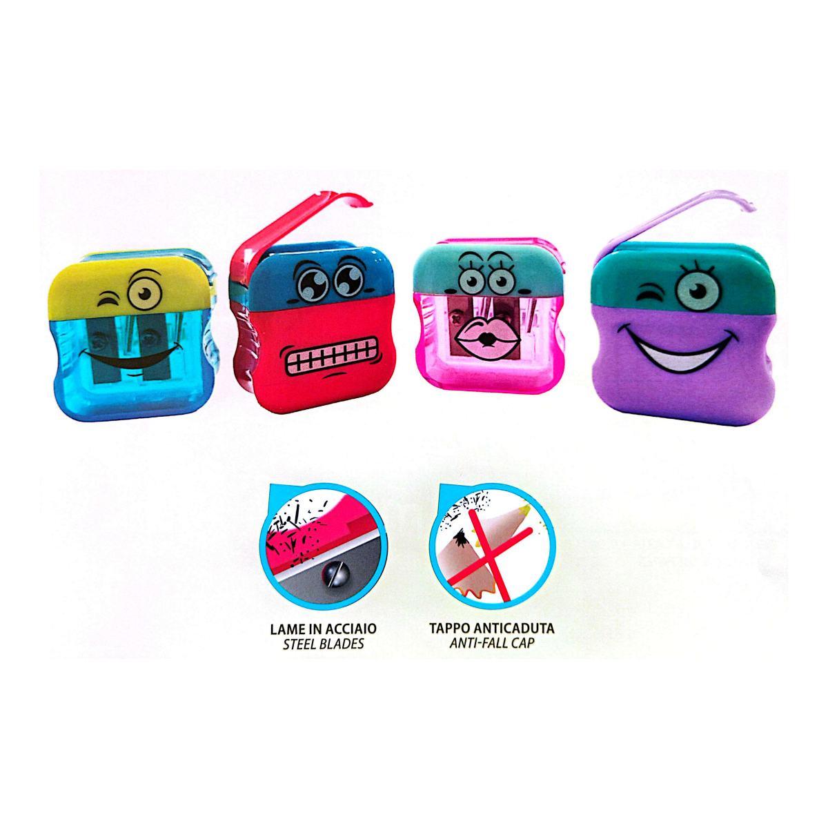 Temperino c/contenitore 2 fori mini bidone cf12 mitama