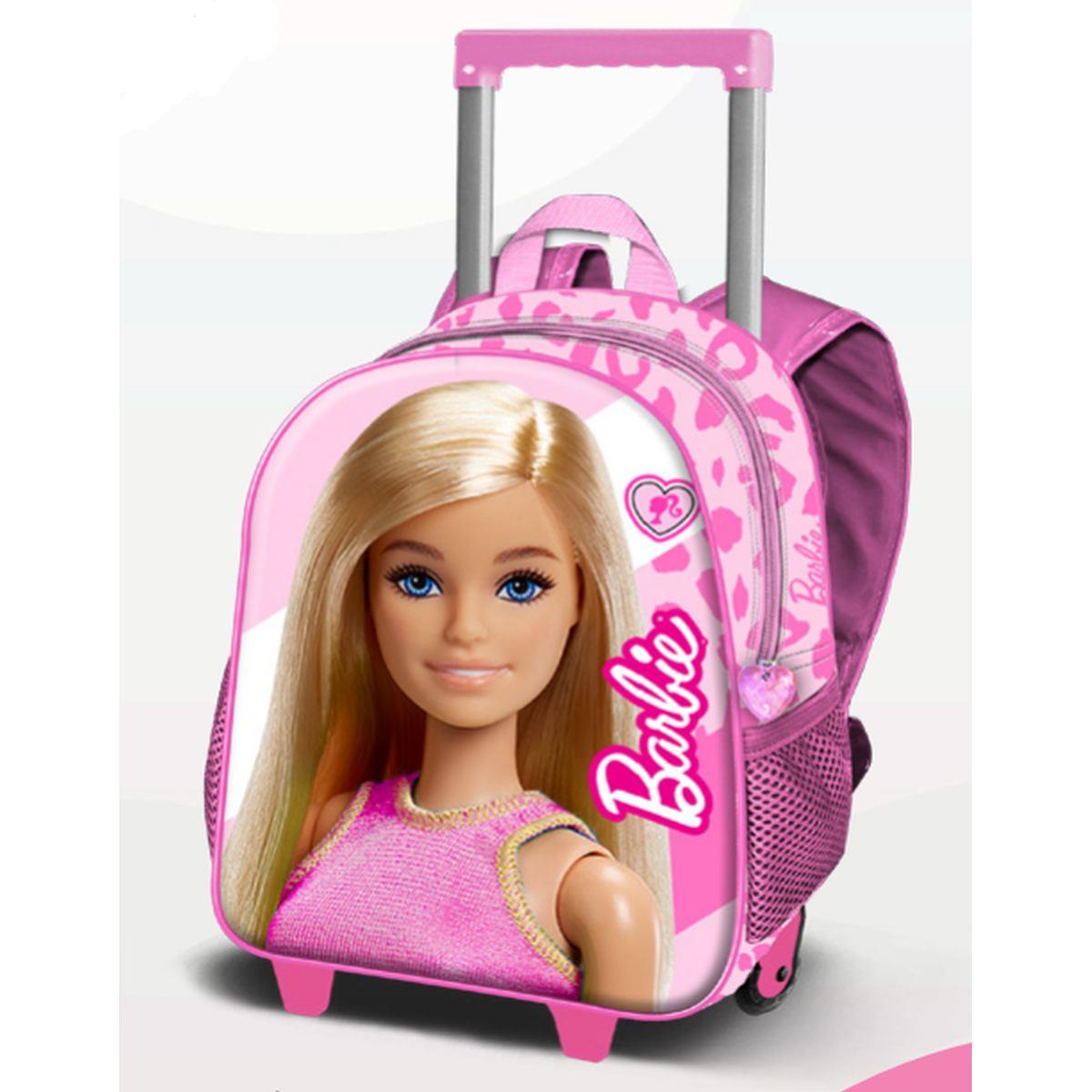 Zaino trolley asilo barbie fashion 3d