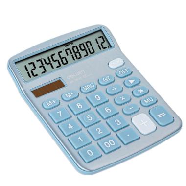 Calcolatrice deli 12 cifre celeste
