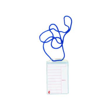 Portanome verticale c/cordoncino pz 100