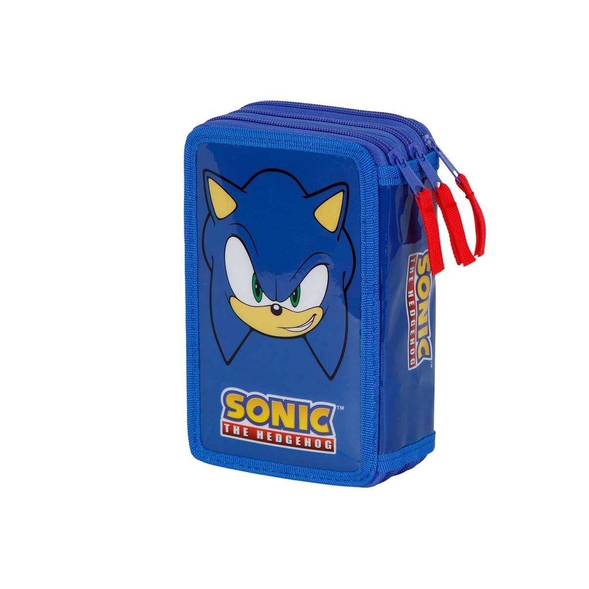 Astuccio 3 zip sonic 3d