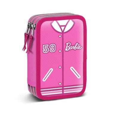 Astuccio 3 zip barbie 3d