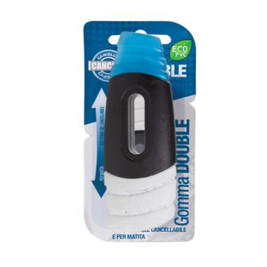 Gomma double x penna cancellina in blister