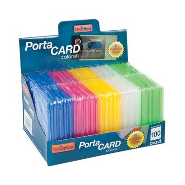 Porta carta d'identita' in pvc ass. cf100