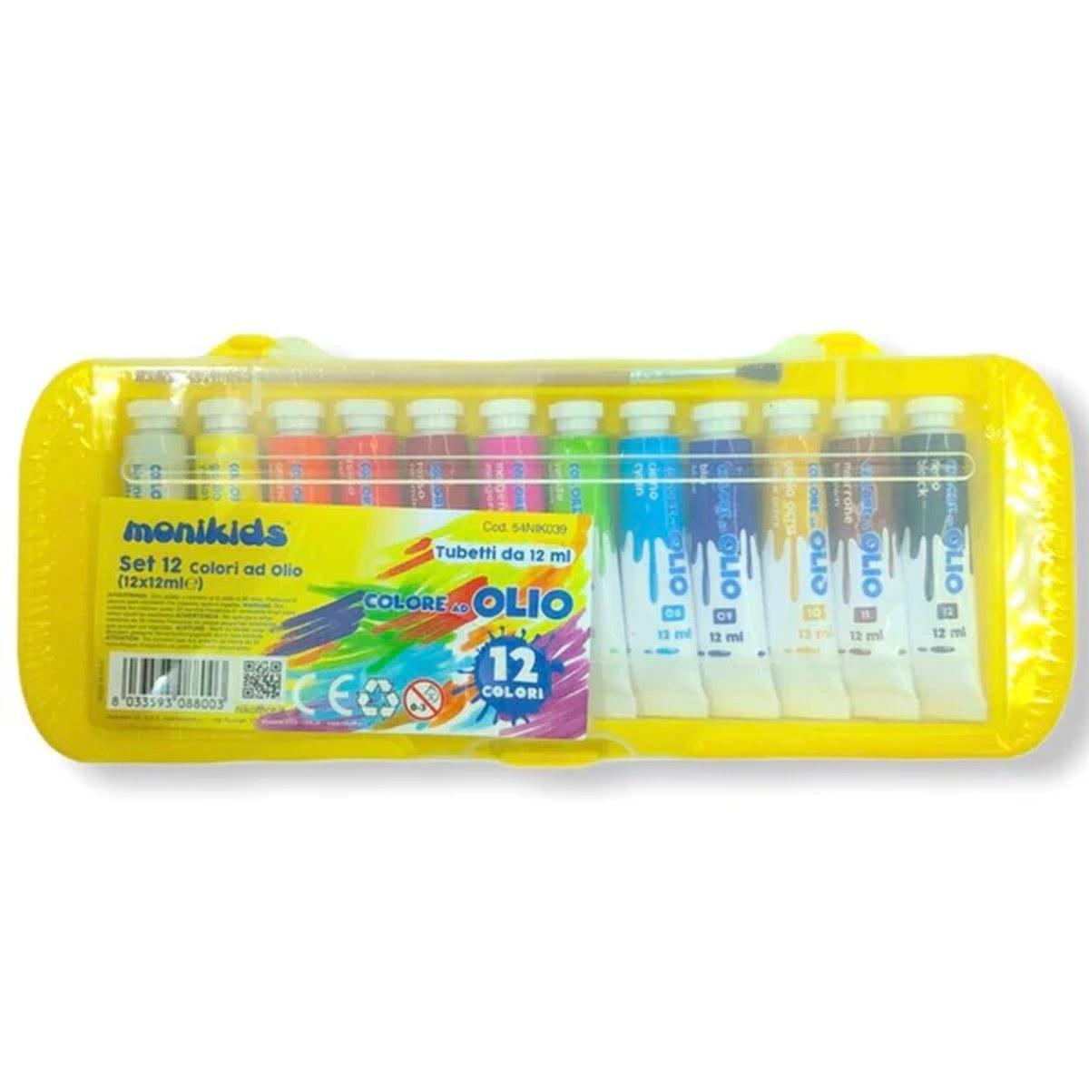 Set 12 tempere ad olio 12ml ass