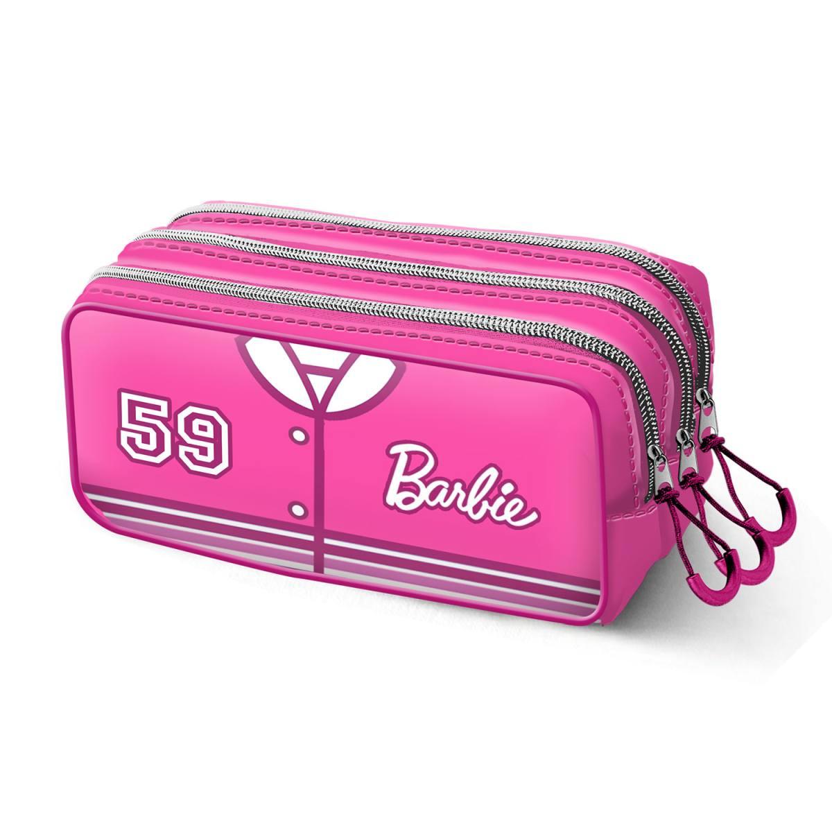 Astuccio 2 scomparti barbie 3d varsity