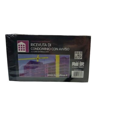 Blocco ricevute condominio con avviso 3cp 10x16