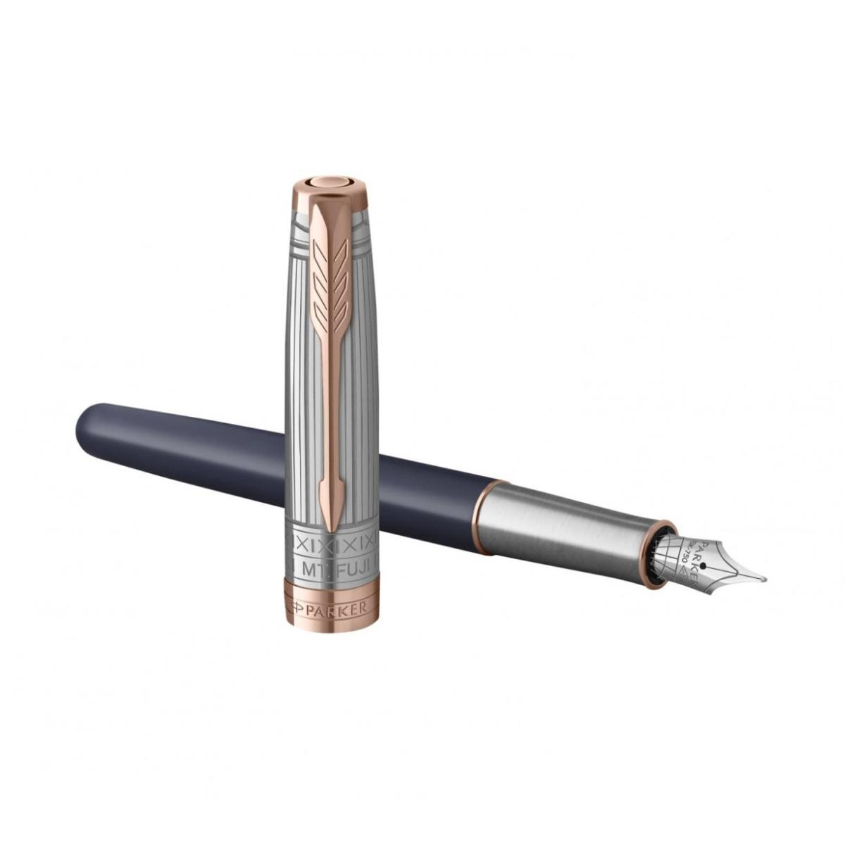 Penna parker fuji sonnet mountain blu 18k