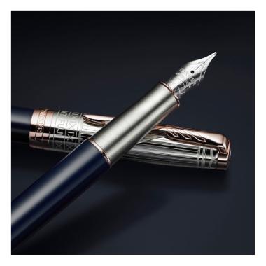 Penna parker fuji sonnet mountain blu 18k