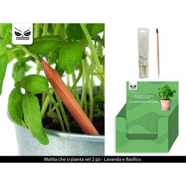 Matita che si pianta set 2 pz lavanda e basilico