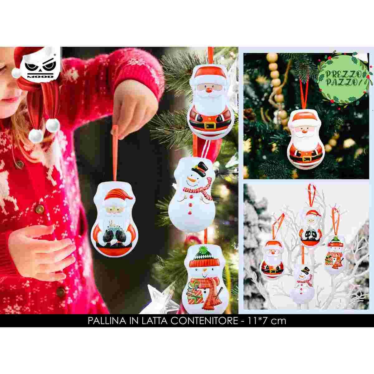 Pallina sagomata contentiore in latta