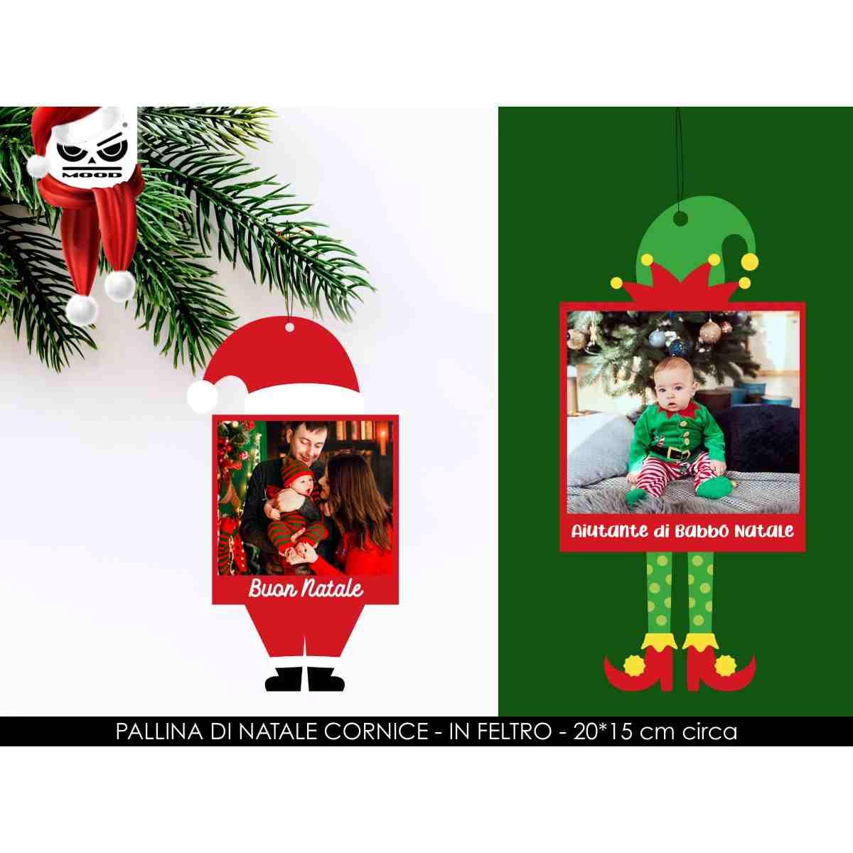 Cornice decorazione albero in feltro