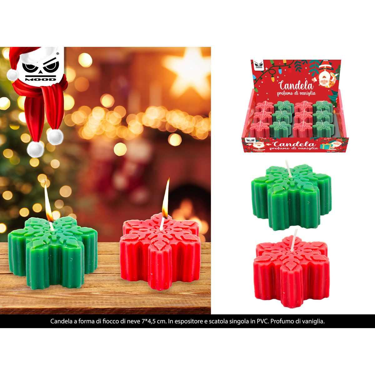 Candela fiocco di neve