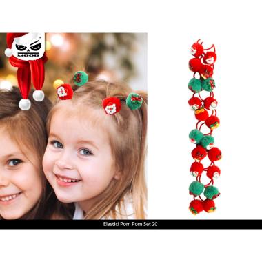 Bijoux elastici pom pom set 2 pz
