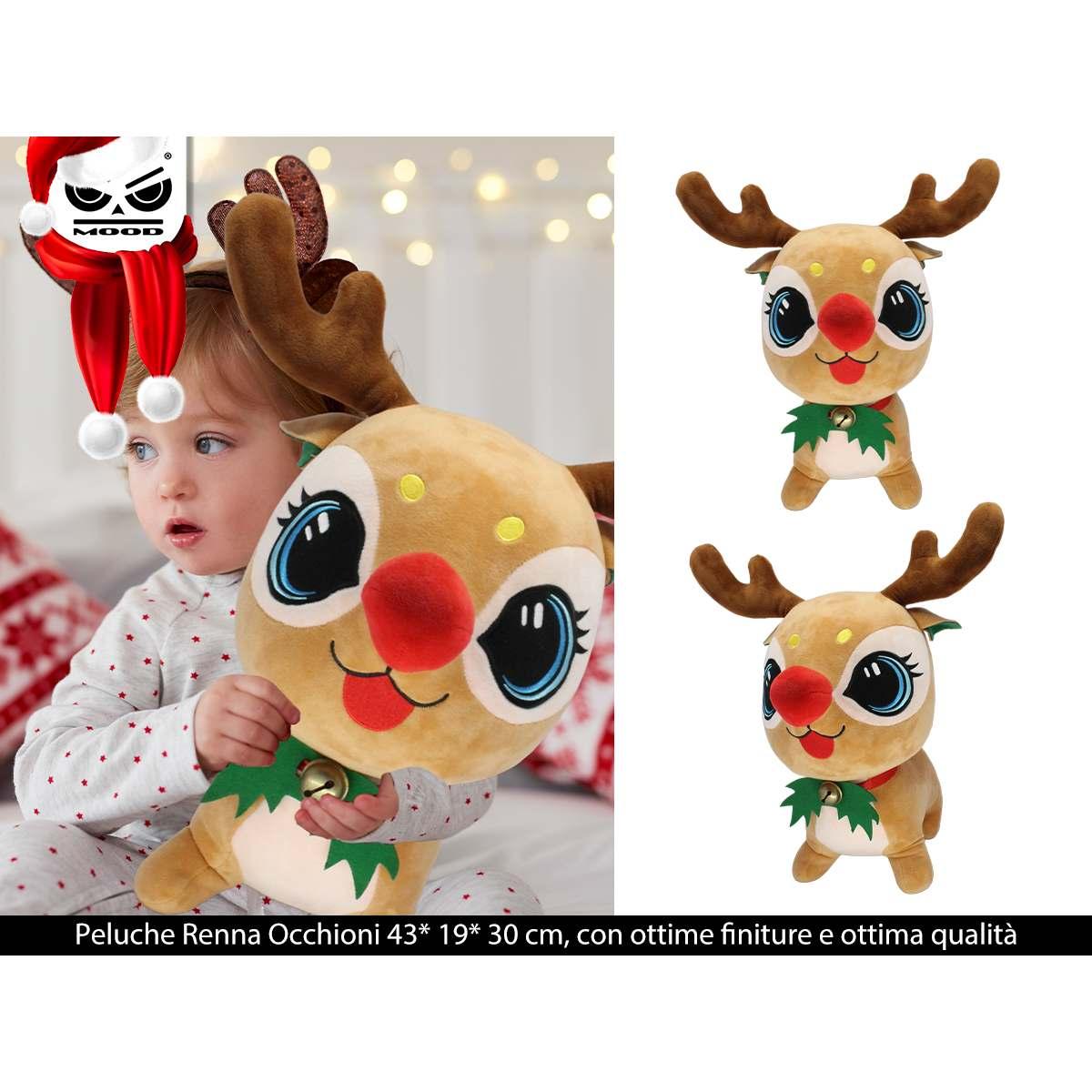 Peluche renna occhioni