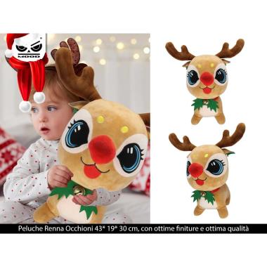 Peluche renna occhioni