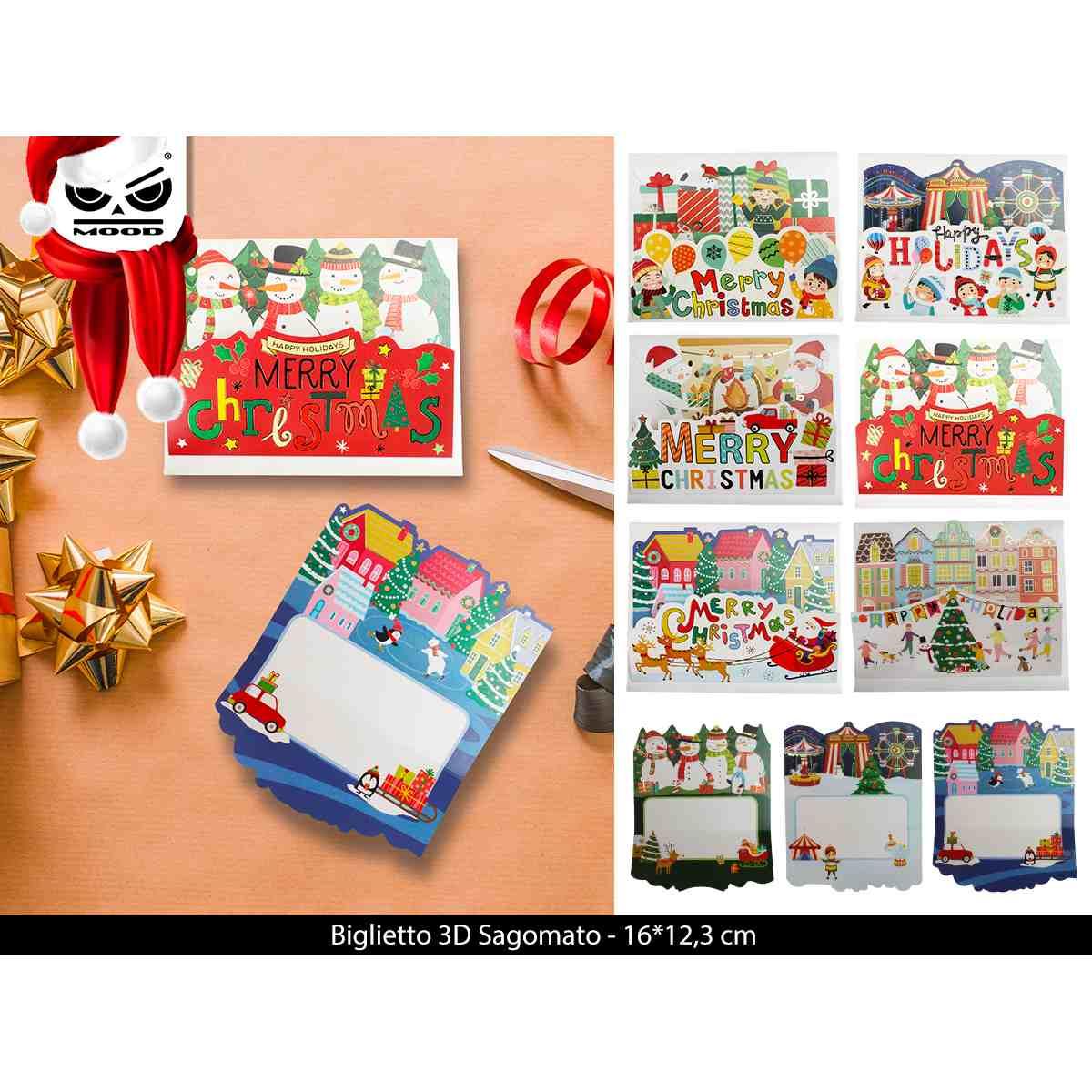 Biglietto 3d sagomato