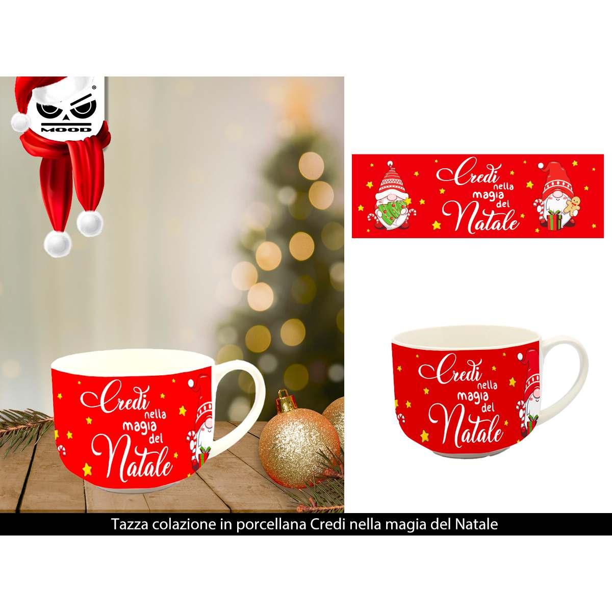 Tazza colazione in porcellana credi nella magia