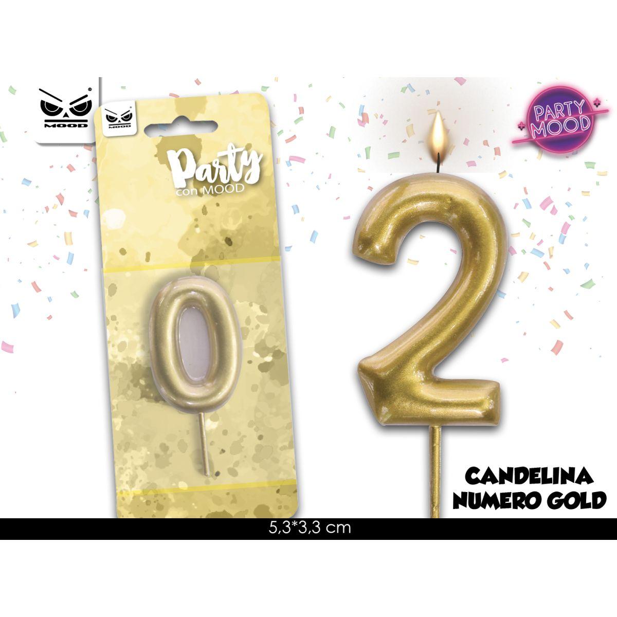 Candelina oro numero 2