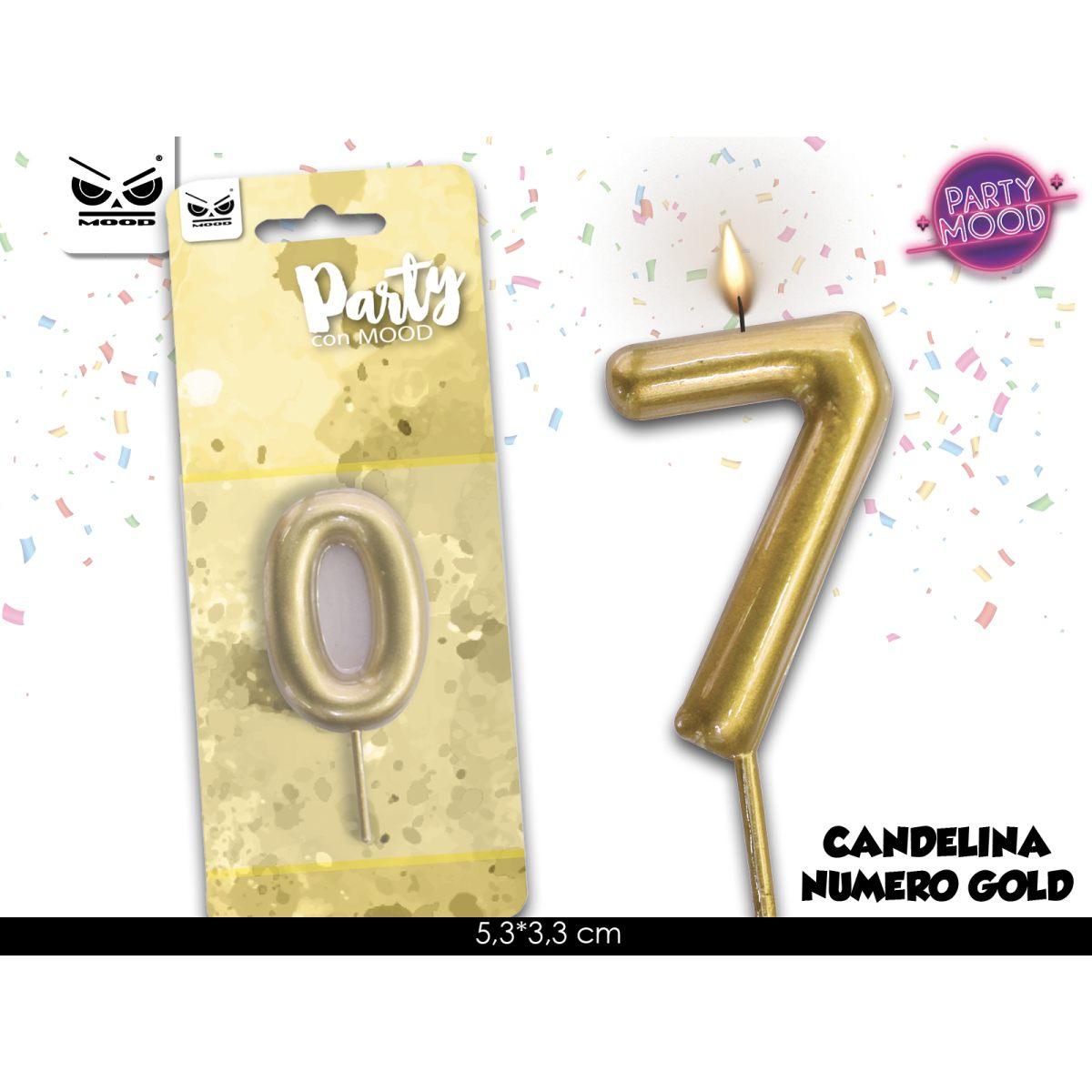 Candelina oro numero 7