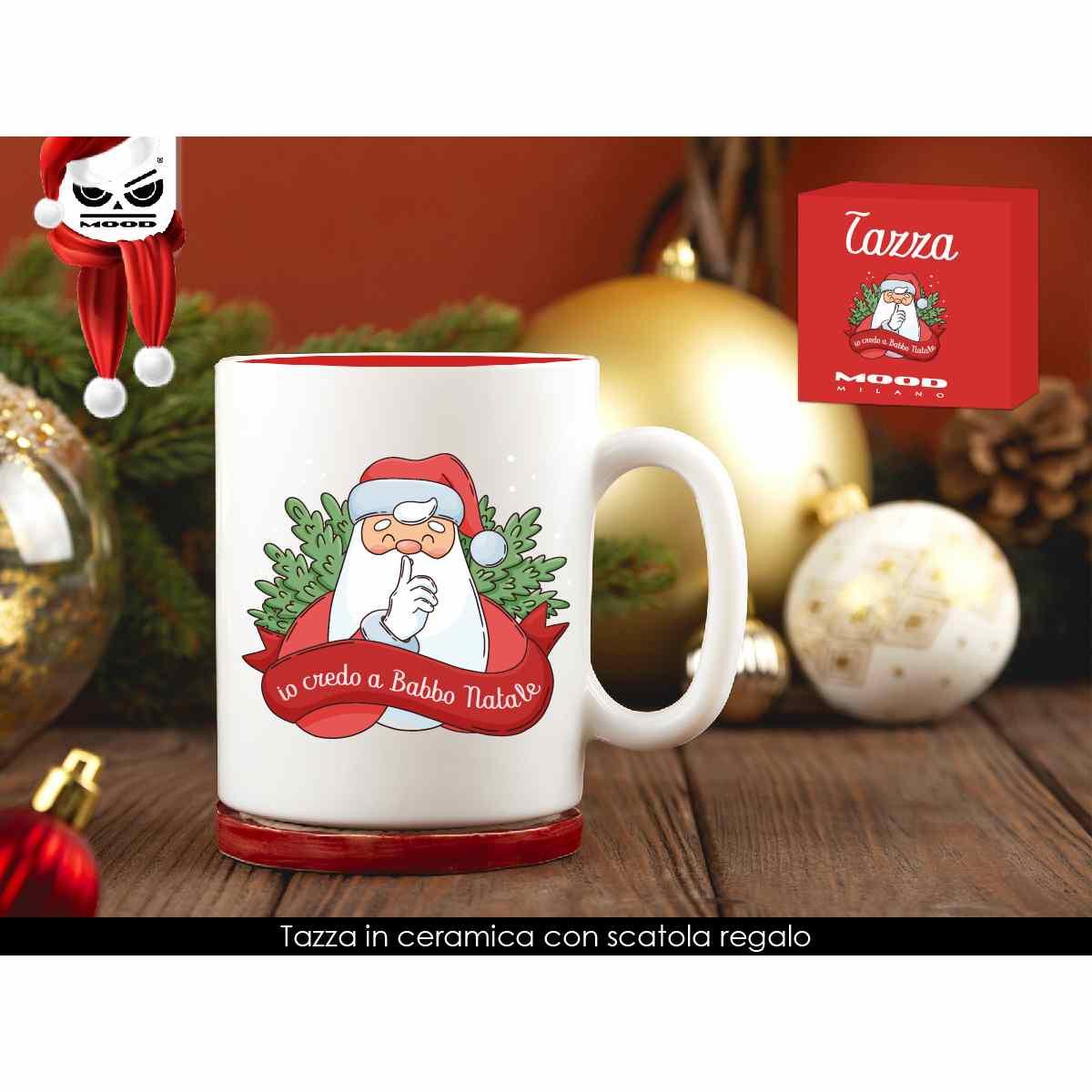 Tazza in ceramica io credo a babbo natale