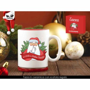 Tazza in ceramica io credo a babbo natale