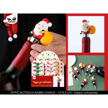 Tappo bottiglia babbo natale