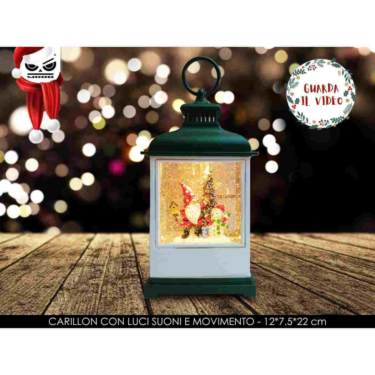 Carillon con luci e suoni e movimento lanterna gnomi