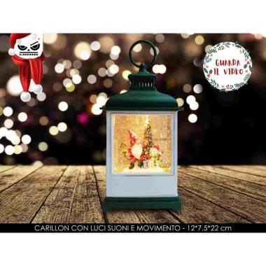 Carillon con luci e suoni e movimento lanterna gnomi