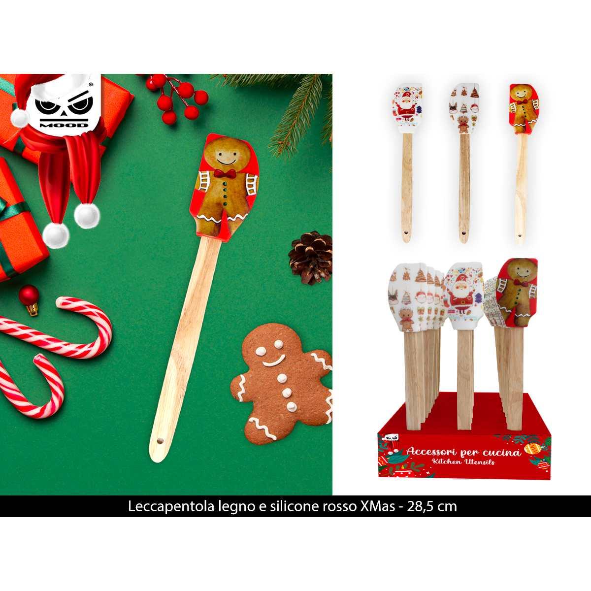 Cooking mood leccapentola legno e silicone xmas
