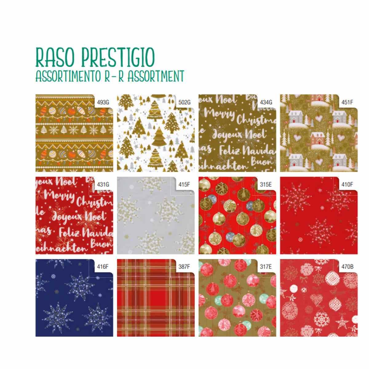 Carta regalo raso rotolino da 70cm x2mt ass.r